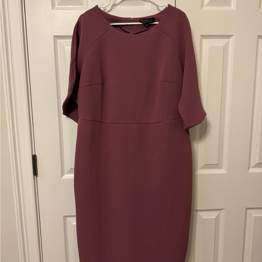 Eloquii Plum Midi Dress sz. 16